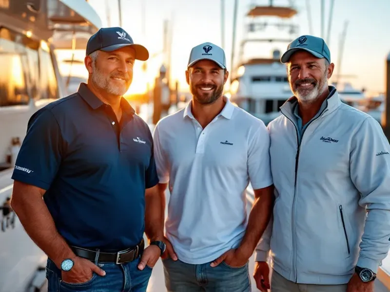 Custom Captain & Crew Apparel - service